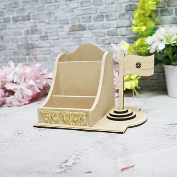 Desk Organizer Pen Stand with Our national Flag Tiranga